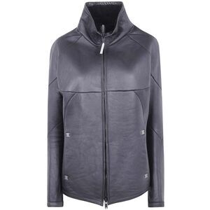 ISAAC SELLAM Leather Track Jacket Men BLACK Outerwear